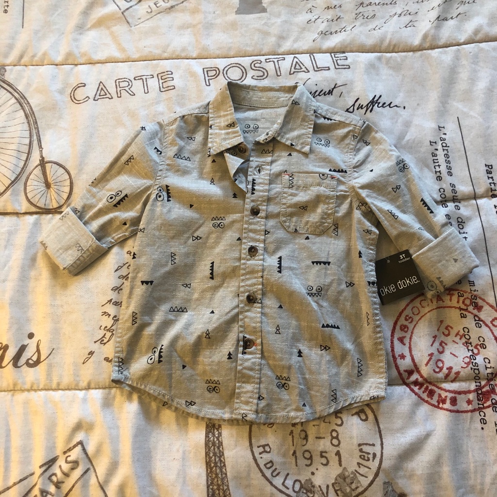Toddlers Okie Dokie Button Down Shirt